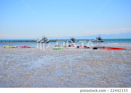 Colorful timber sea coast afternoon 22442155