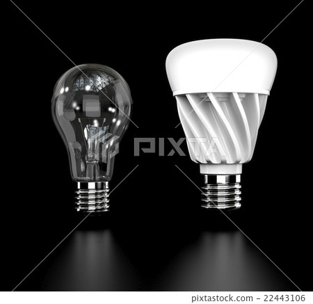 LED燈泡和白熾燈泡 22443106