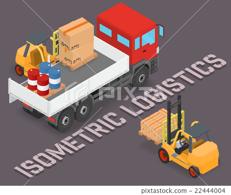 process of loading the trucks with a forklift process of loading the trucks with a forklift 22444004