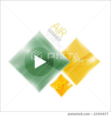 Business square geometric diagram Business square geometric diagram 22444877