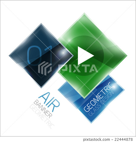 Business square geometric diagram Business square geometric diagram 22444878