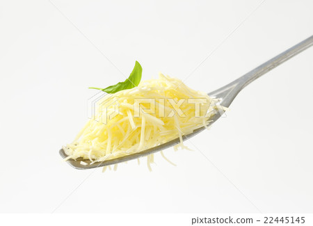 Heap of grated cheese 22445145
