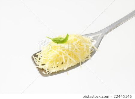 Heap of grated cheese 22445146