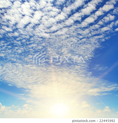 beautiful sunrise and cloudy sky 22445992