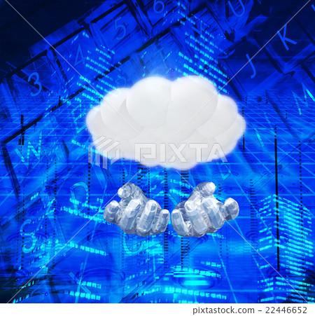Cloud computing on hand 22446652