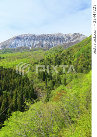 Tottori ken Oyama and blue sky Tottori ken Oyama and blue sky 22447225