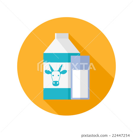 Milk flat icon. 22447254