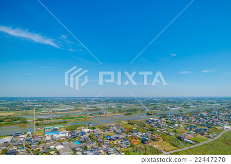 Aerial view near Imaizumi beach in Sosa city 22447270