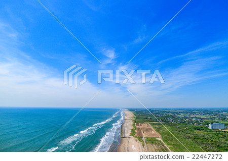 Aerial view near Imaizumi beach in Sosa city Aerial view near Imaizumi beach in Sosa city 22447272
