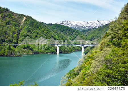 Early autumn lake in early summer 22447873