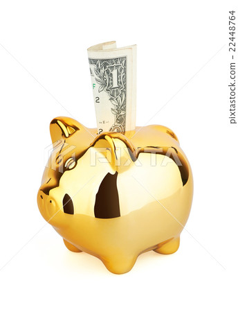 Piggy Money Box with dollars Piggy Money Box with dollars 22448764