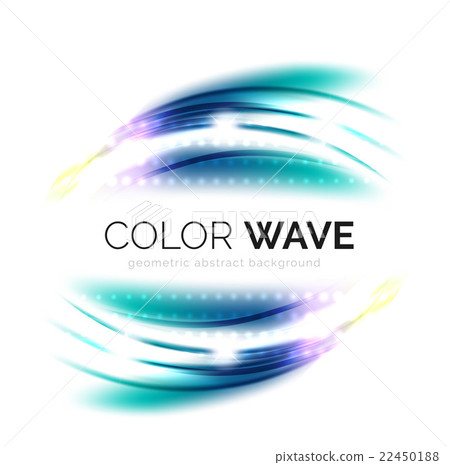 Shiny color wave - Stock Illustration [22450188] - PIXTA