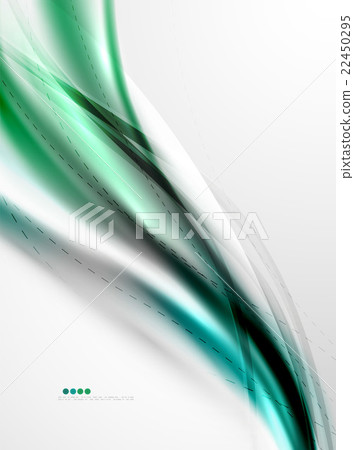 Rainbow color glossy silk elegant wave 22450295