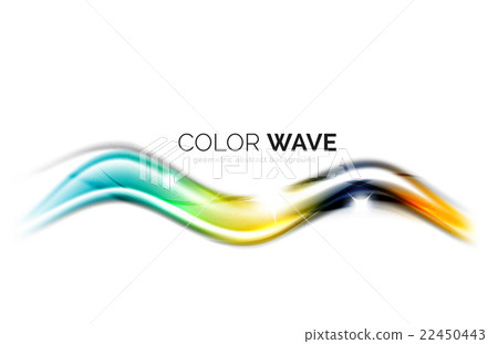Abstract color wave design element Abstract color wave design element 22450443