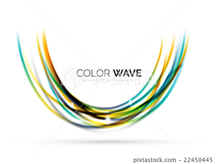 Abstract color wave design element Abstract color wave design element 22450445