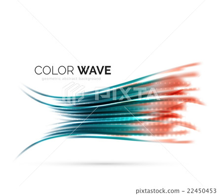 Abstract color wave design element 22450453
