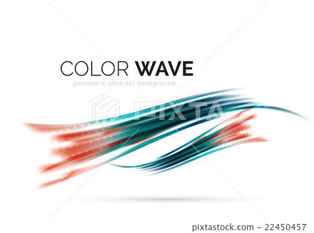 Abstract color wave design element 22450457