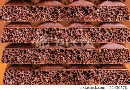 porous chocolate closeup 22450578
