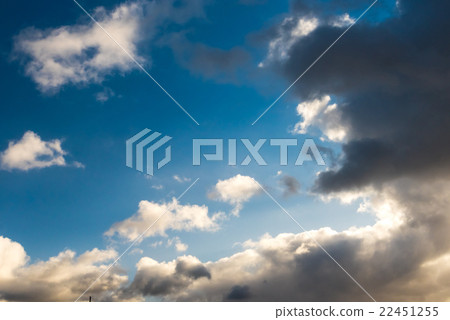 sky with clouds and sun 22451255
