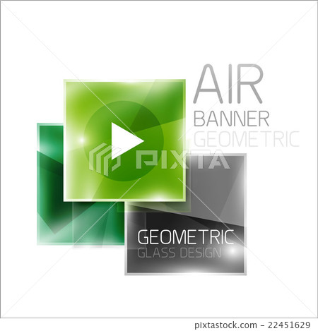 Air glossy square composition - Stock Illustration [22451629] - PIXTA