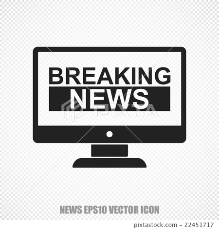News vector Breaking News On Screen icon. Modern 22451717