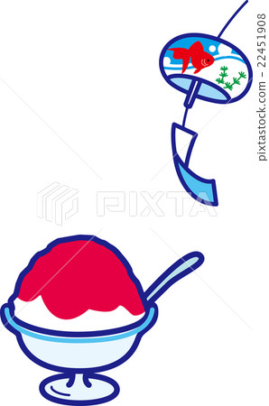 Shaved ice strawberry wind chime goldfish summer Shaved ice strawberry wind chime goldfish summer 22451908