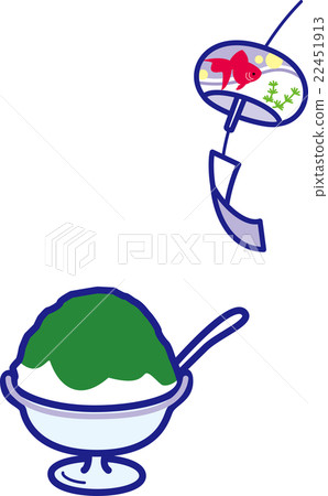 Shaved ice Matcha wind chimes Ginkgo Summer Shaved ice Matcha wind chimes Ginkgo Summer 22451913