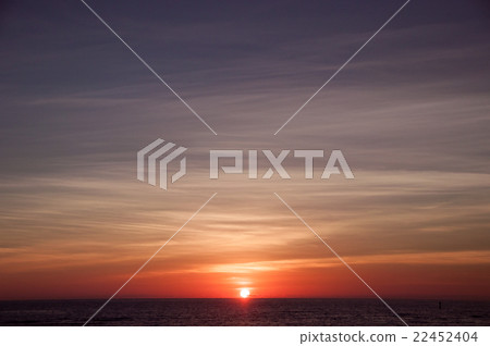 日落海灘日落（沖繩縣北谷鎮） 22452404
