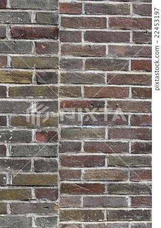 Antique brick wall, background material, texture 22453197