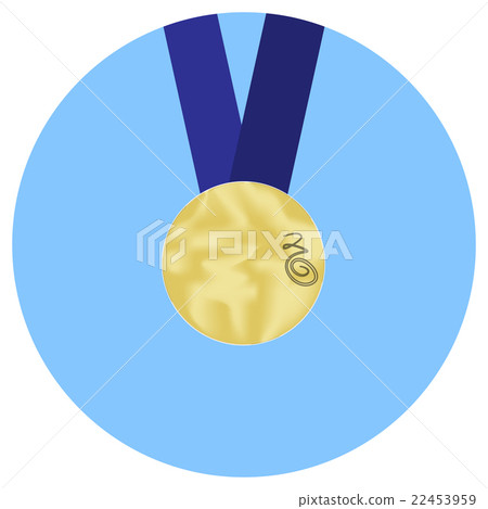 Gold medal icon vector - Stock Illustration [22453959] - PIXTA