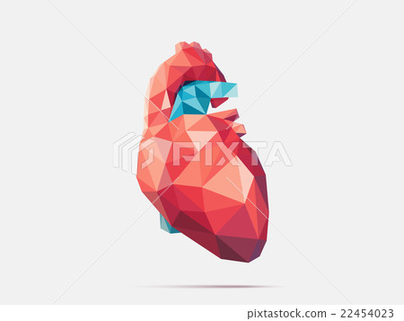 Heart poly faceted Heart poly faceted 22454023