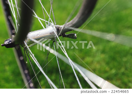 Classic road bicycle close-up photo in the summer Classic road bicycle close-up photo in the summer 22454665