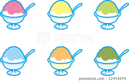 Shaved ice 6 types Summer sweets Shaved ice 6 types Summer sweets 22454879