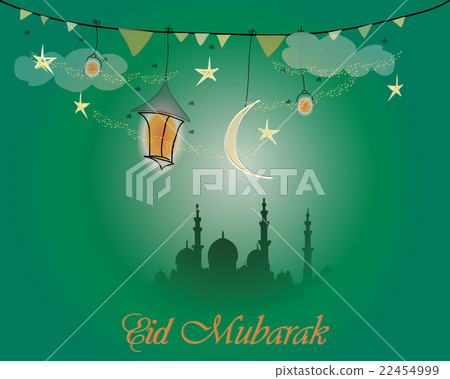 Creative greeting card design for holy month of Creative greeting card design for holy month of 22454999