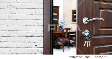 Half open door, welcome to the office. 22455569