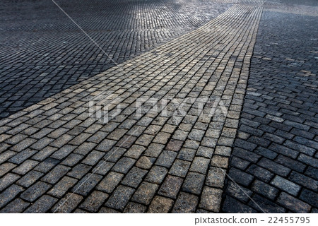 Stone sidewalk closeup photo 22455795
