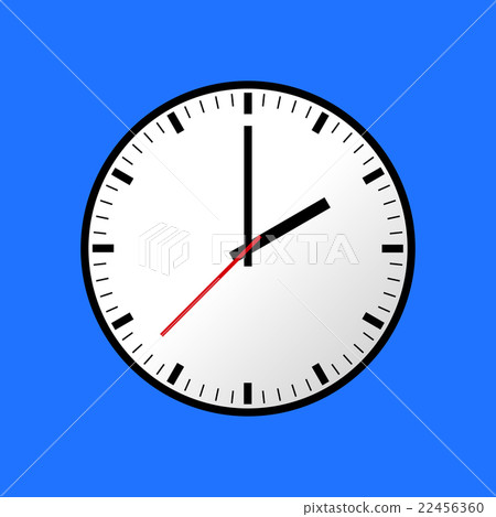 Clock icon, Vector illustration, flat design EPS10 22456360