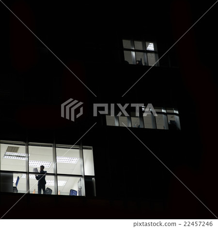 Dark office building Dark office building 22457246