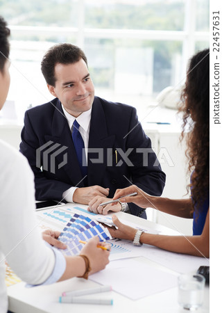 Meeting with designers Meeting with designers 22457631