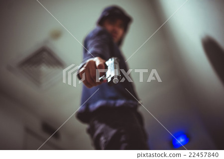 Killer with gun Killer with gun 22457840