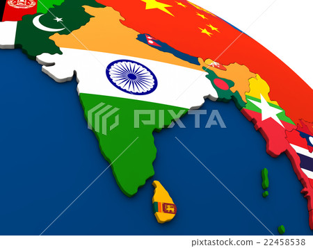 India on political map 22458538
