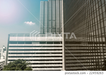 Modern business building glass of skyscrapers, Business concept of architecture 22459263