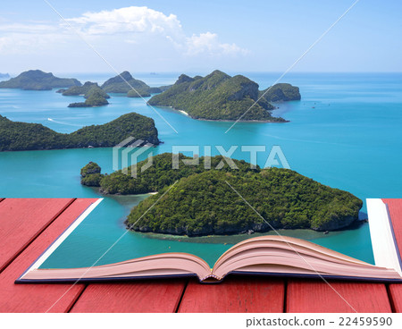 Open book image of Top view of Ang Thong National Marine Park, Thailand 22459590