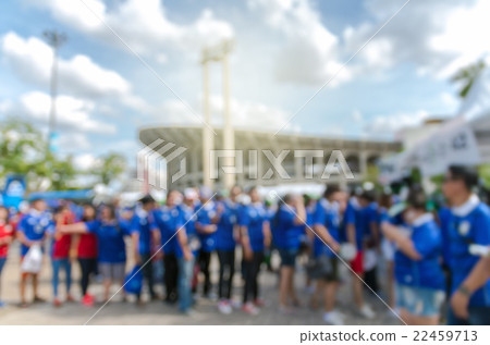 Abstract blurred photo of fan sport at stadium, sport background concept 22459713