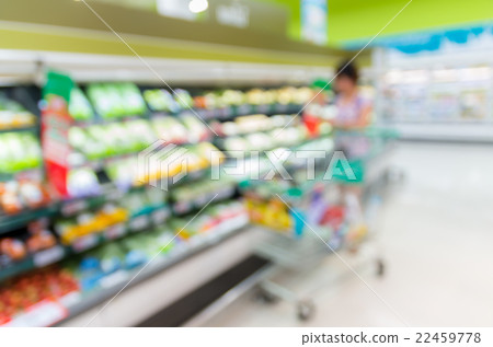 Abstract blurred photo of store with trolley in department store bokeh background Abstract blurred photo of store with trolley in department store bokeh background 22459778