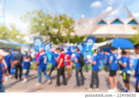 Abstract blurred photo of fan sport at stadium, sport background concept 22459850