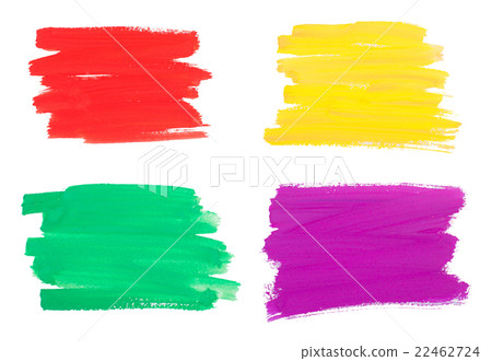 Set watercolor blots, isolated on white background Set watercolor blots, isolated on white background 22462724