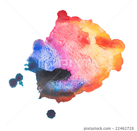 Watercolor blot, isolated on white background Watercolor blot, isolated on white background 22462728