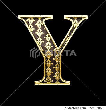 y golden letter 3d illustration 22463068