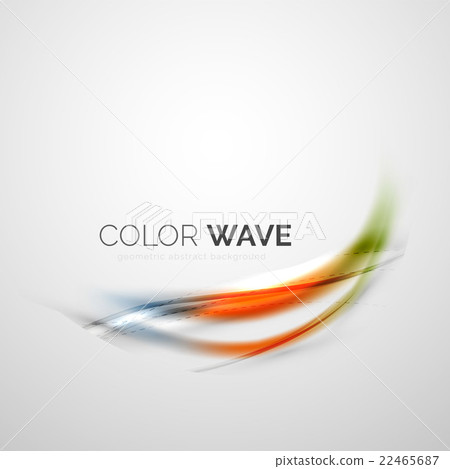 Color wave vector element - Stock Illustration [22465687] - PIXTA